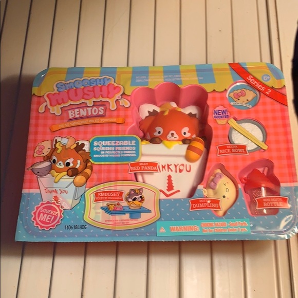 NWT Smooshy Mushy Bento Set Riley Red Panda Rice - Picture 3 of 4